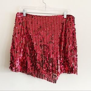 Free People Seashell Sequin Mini Skirt